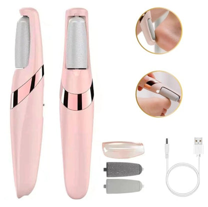 Lijador de pies eléctrico – Exfoliador para eliminar callos, pedicura portátil.