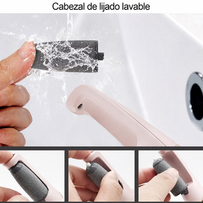 Lijador de pies eléctrico – Exfoliador para eliminar callos, pedicura portátil.