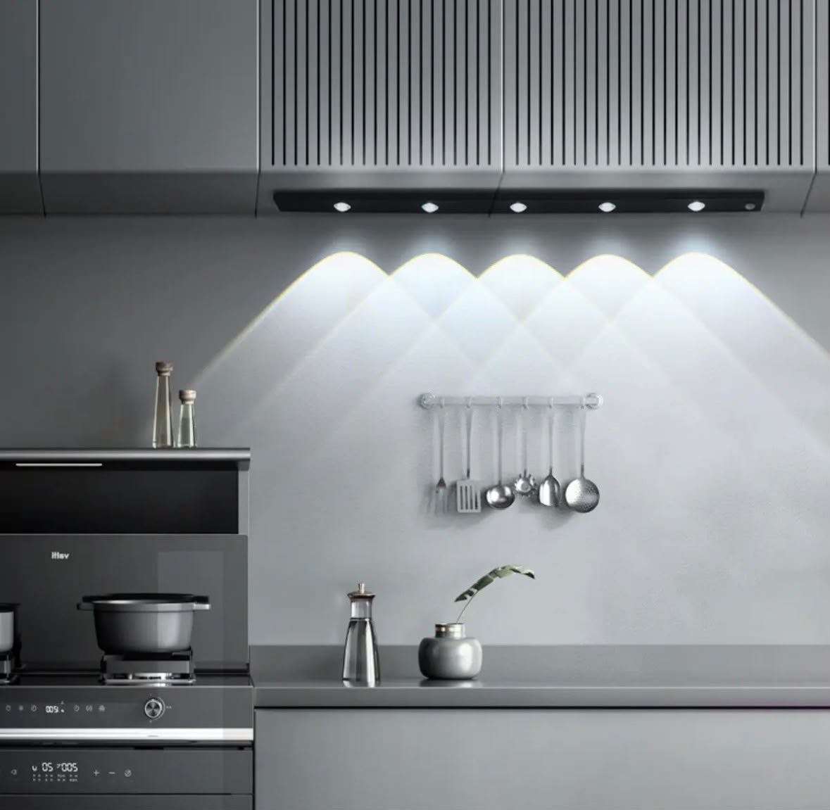 Luminaria Barra Led 60 con Sensor Movimiento Recargable USB