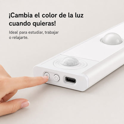 Luminaria Barra Led 60 con Sensor Movimiento Recargable USB