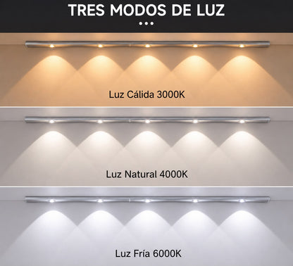 Luminaria Barra Led 60 con Sensor Movimiento Recargable USB